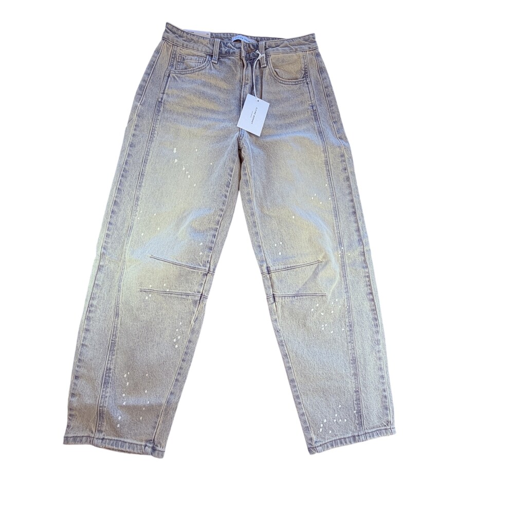 Flying Monkey Jeans Womens 28 Blue High Rise Barrel Painter Relaxed Denim 29x28